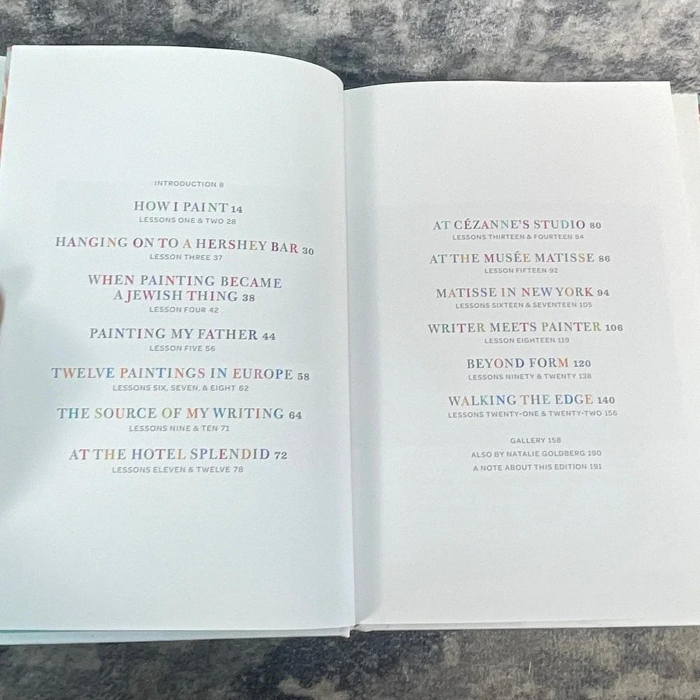 Living Color Natalie Goldberg SIGNED Inscribed Painting Writing Memoir HC